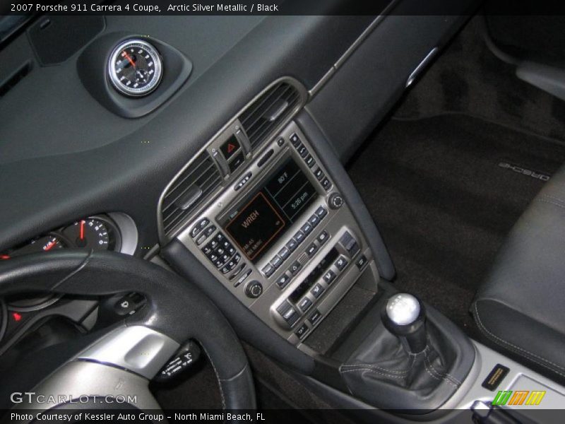 Arctic Silver Metallic / Black 2007 Porsche 911 Carrera 4 Coupe