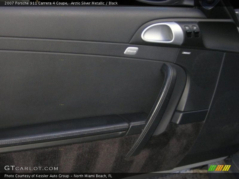 Arctic Silver Metallic / Black 2007 Porsche 911 Carrera 4 Coupe