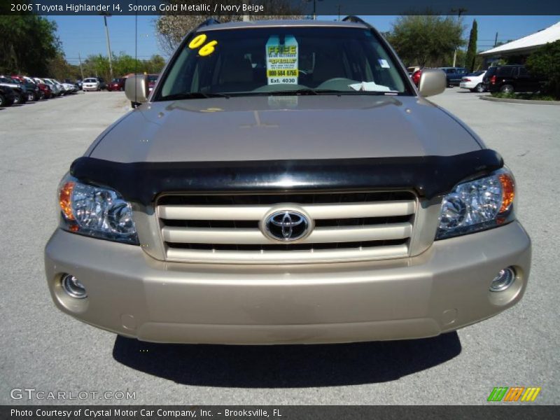 Sonora Gold Metallic / Ivory Beige 2006 Toyota Highlander I4