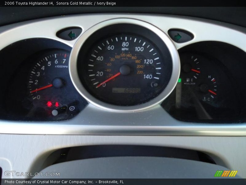  2006 Highlander I4 I4 Gauges