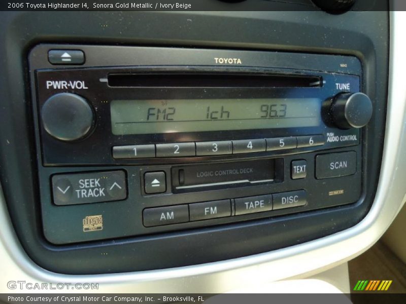 Controls of 2006 Highlander I4