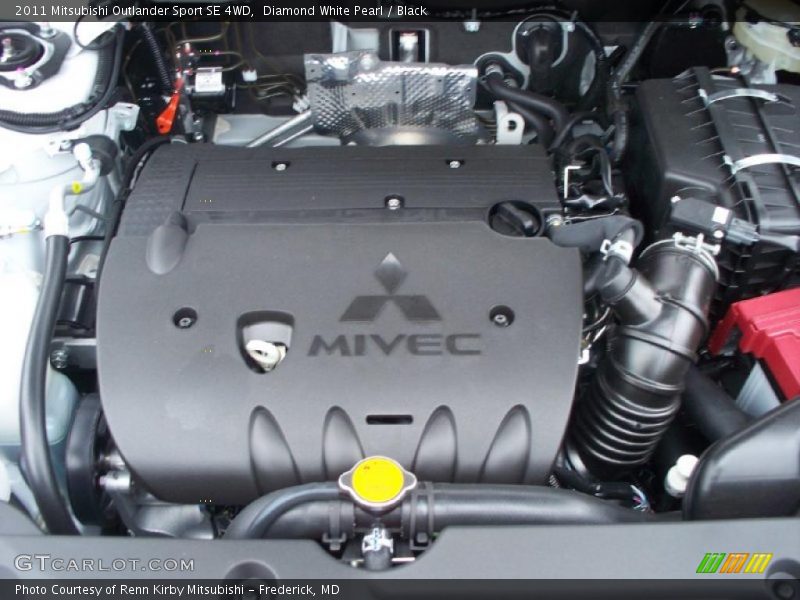 Diamond White Pearl / Black 2011 Mitsubishi Outlander Sport SE 4WD
