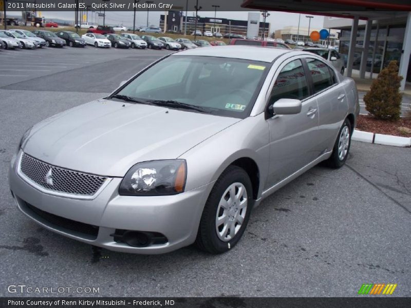 Quick Silver / Medium Gray 2011 Mitsubishi Galant ES
