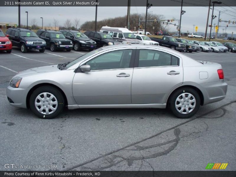 Quick Silver / Medium Gray 2011 Mitsubishi Galant ES