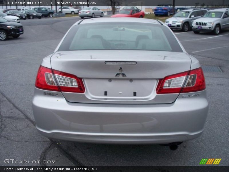 Quick Silver / Medium Gray 2011 Mitsubishi Galant ES