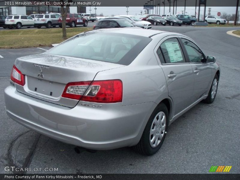 Quick Silver / Medium Gray 2011 Mitsubishi Galant ES