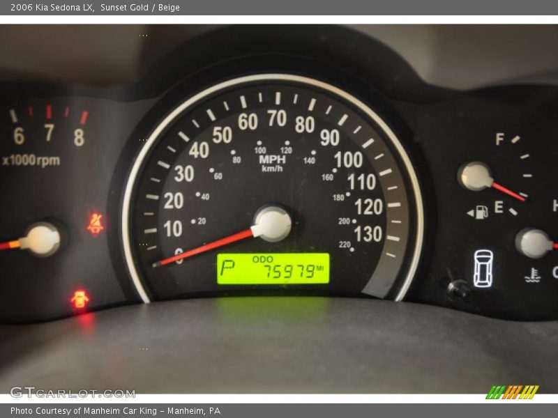 Sunset Gold / Beige 2006 Kia Sedona LX