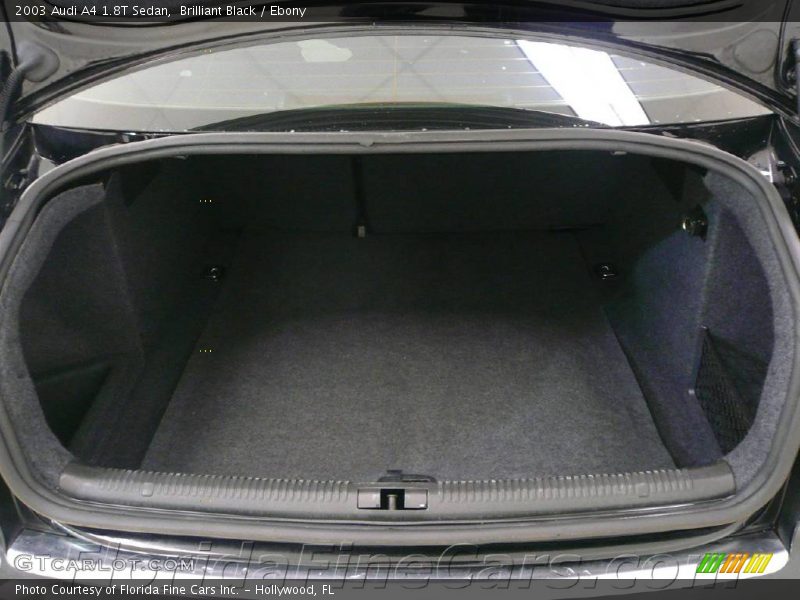 Brilliant Black / Ebony 2003 Audi A4 1.8T Sedan