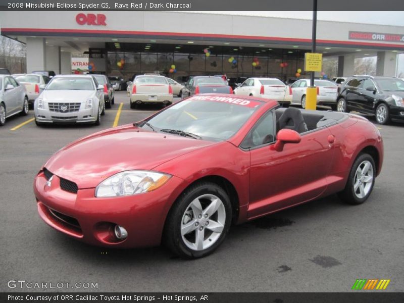 Rave Red / Dark Charcoal 2008 Mitsubishi Eclipse Spyder GS