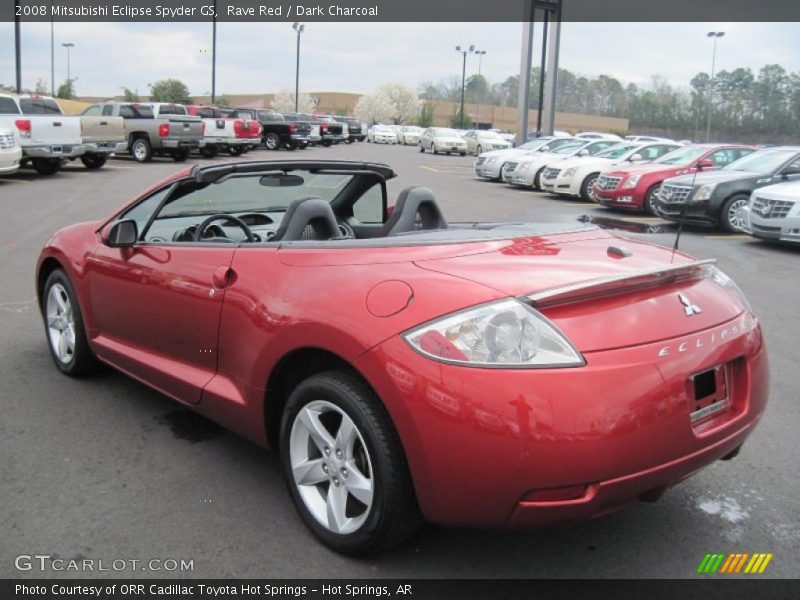 Rave Red / Dark Charcoal 2008 Mitsubishi Eclipse Spyder GS
