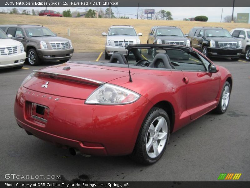 Rave Red / Dark Charcoal 2008 Mitsubishi Eclipse Spyder GS