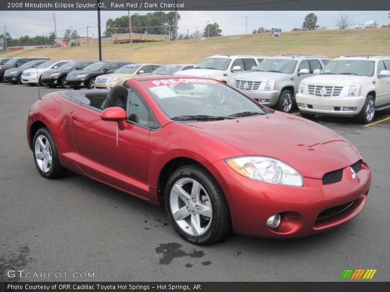 Rave Red / Dark Charcoal 2008 Mitsubishi Eclipse Spyder GS