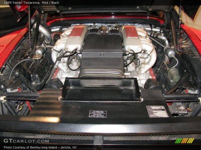  1986 Testarossa  Engine - 4.9 Liter DOHC 48-Valve Flat 12 Cylinder