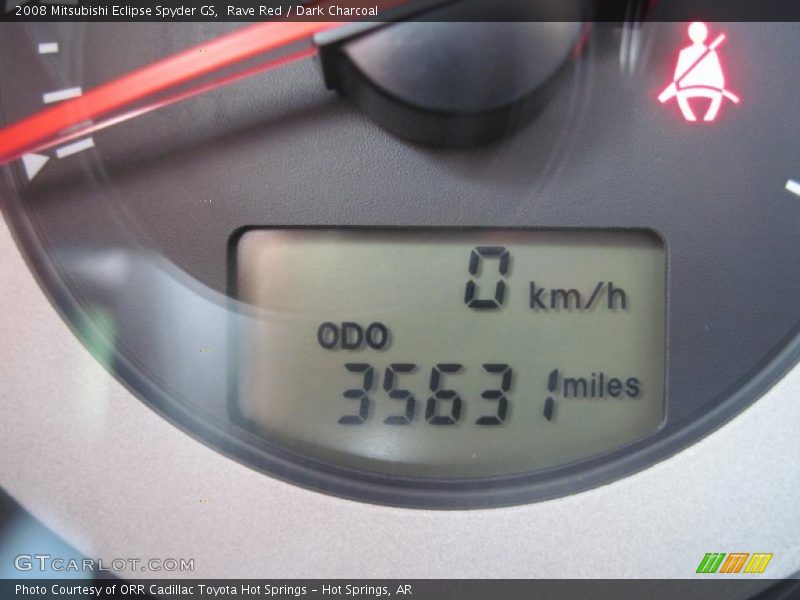 Rave Red / Dark Charcoal 2008 Mitsubishi Eclipse Spyder GS