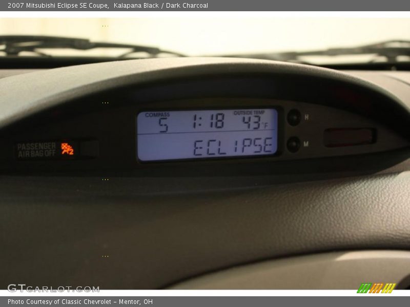 Kalapana Black / Dark Charcoal 2007 Mitsubishi Eclipse SE Coupe