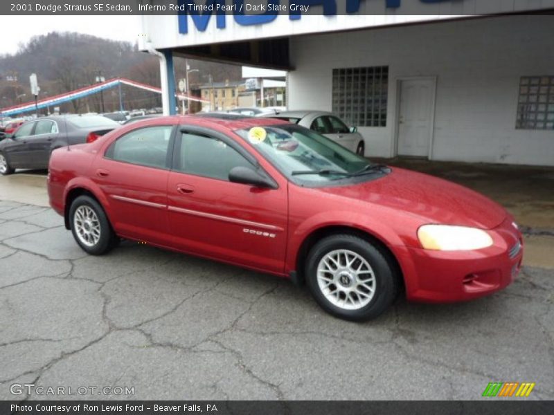 Inferno Red Tinted Pearl / Dark Slate Gray 2001 Dodge Stratus SE Sedan