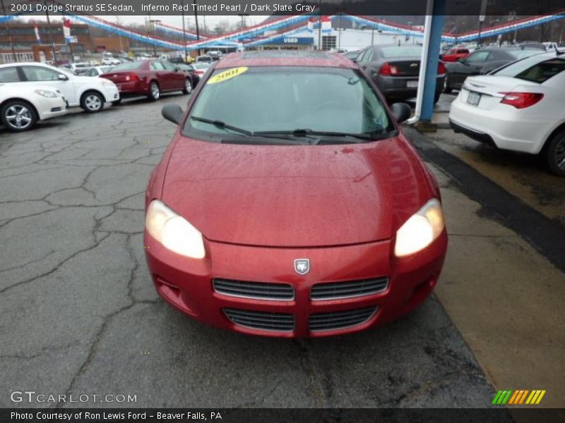 Inferno Red Tinted Pearl / Dark Slate Gray 2001 Dodge Stratus SE Sedan
