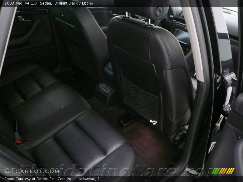 Brilliant Black / Ebony 2003 Audi A4 1.8T Sedan
