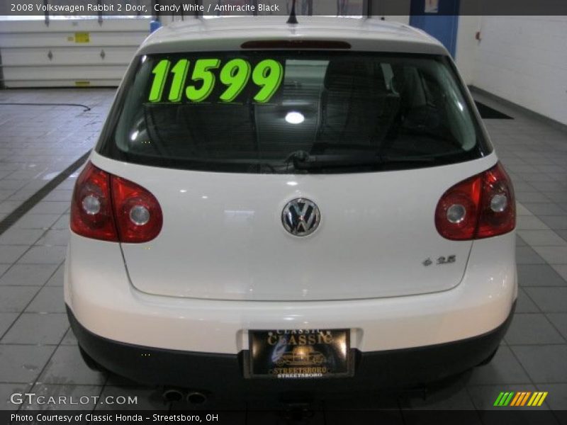 Candy White / Anthracite Black 2008 Volkswagen Rabbit 2 Door