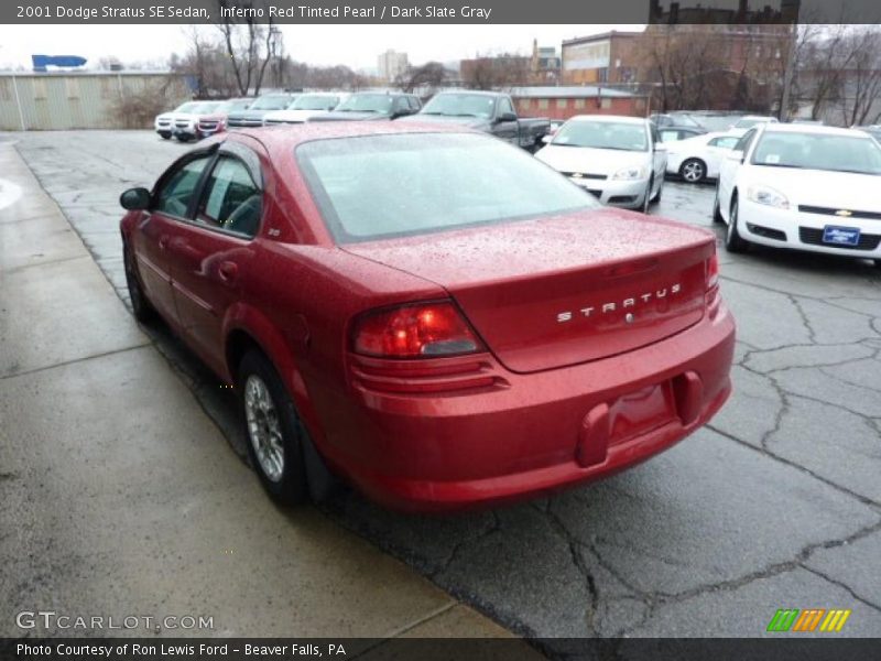 Inferno Red Tinted Pearl / Dark Slate Gray 2001 Dodge Stratus SE Sedan