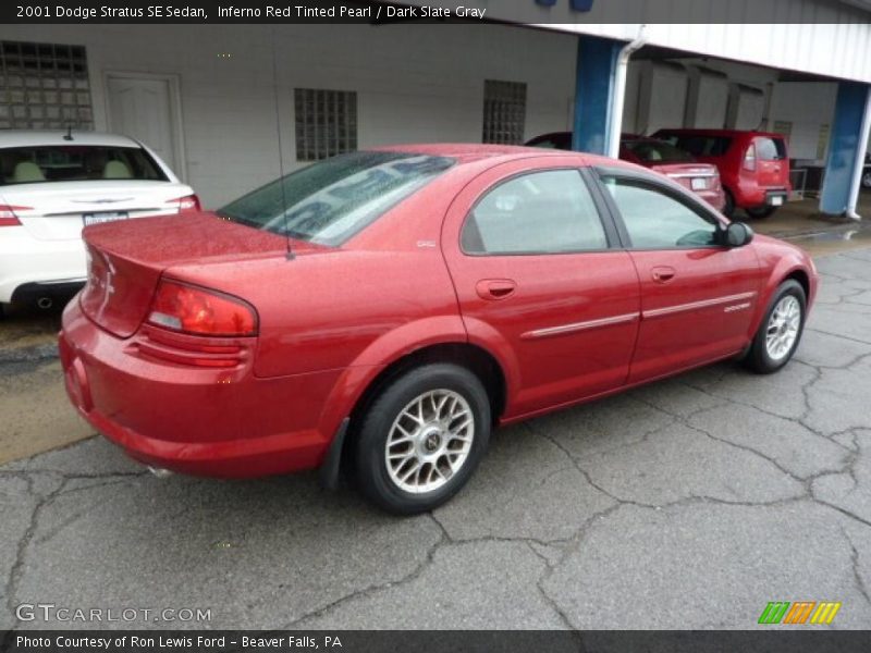 Inferno Red Tinted Pearl / Dark Slate Gray 2001 Dodge Stratus SE Sedan