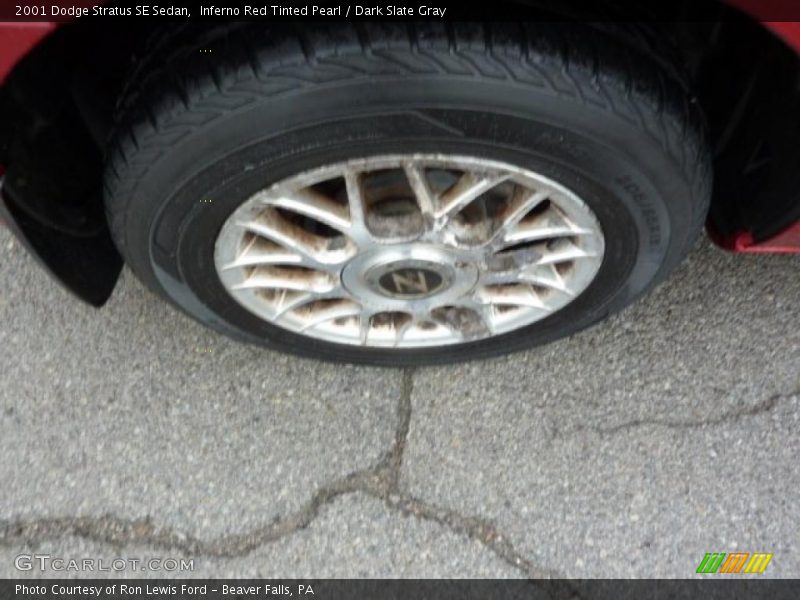 Inferno Red Tinted Pearl / Dark Slate Gray 2001 Dodge Stratus SE Sedan