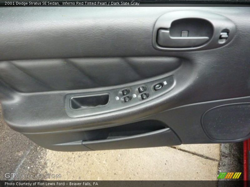 Inferno Red Tinted Pearl / Dark Slate Gray 2001 Dodge Stratus SE Sedan