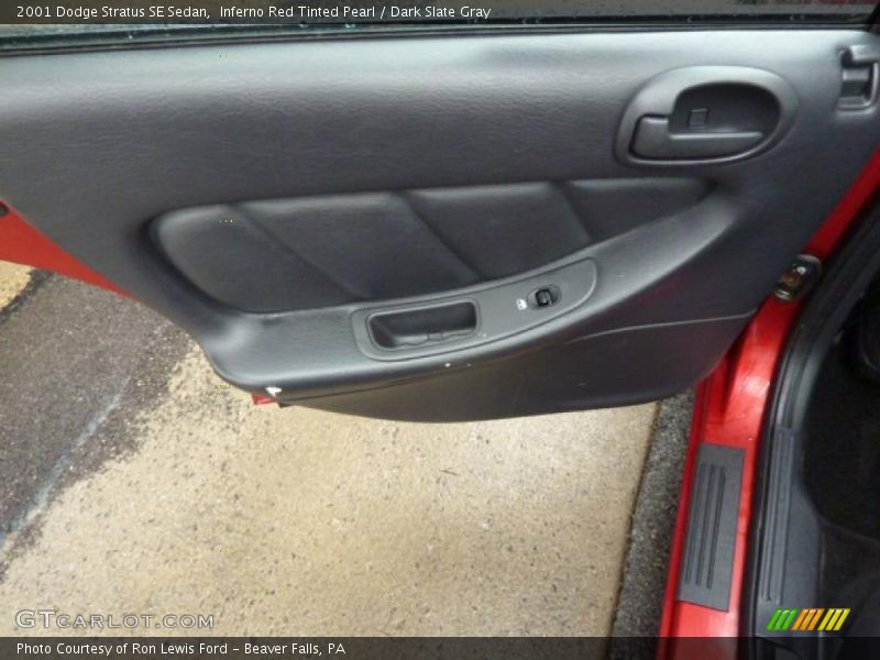Inferno Red Tinted Pearl / Dark Slate Gray 2001 Dodge Stratus SE Sedan
