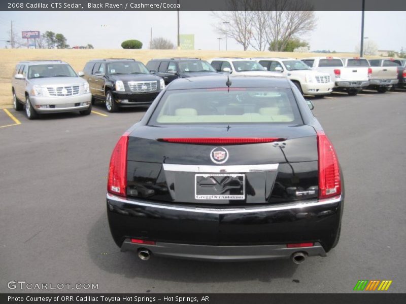 Black Raven / Cashmere/Cocoa 2008 Cadillac CTS Sedan