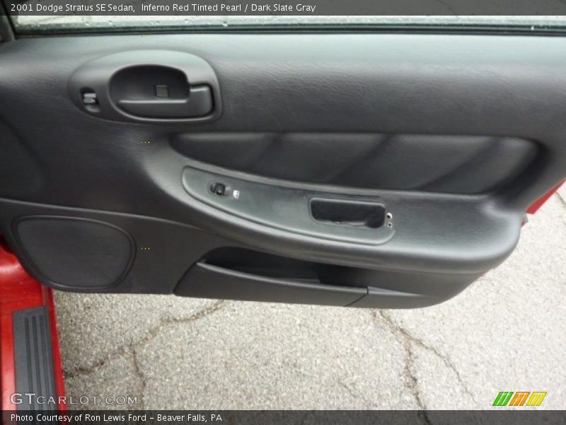 Inferno Red Tinted Pearl / Dark Slate Gray 2001 Dodge Stratus SE Sedan