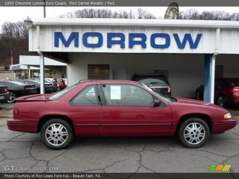 Red Garnet Metallic / Red 1993 Chevrolet Lumina Euro Coupe