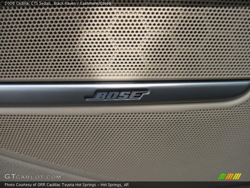 Black Raven / Cashmere/Cocoa 2008 Cadillac CTS Sedan