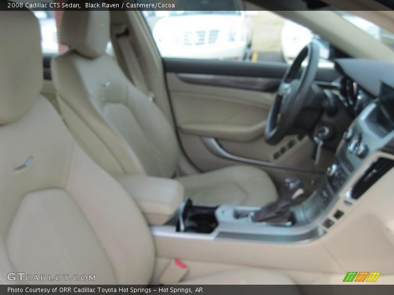 Black Raven / Cashmere/Cocoa 2008 Cadillac CTS Sedan