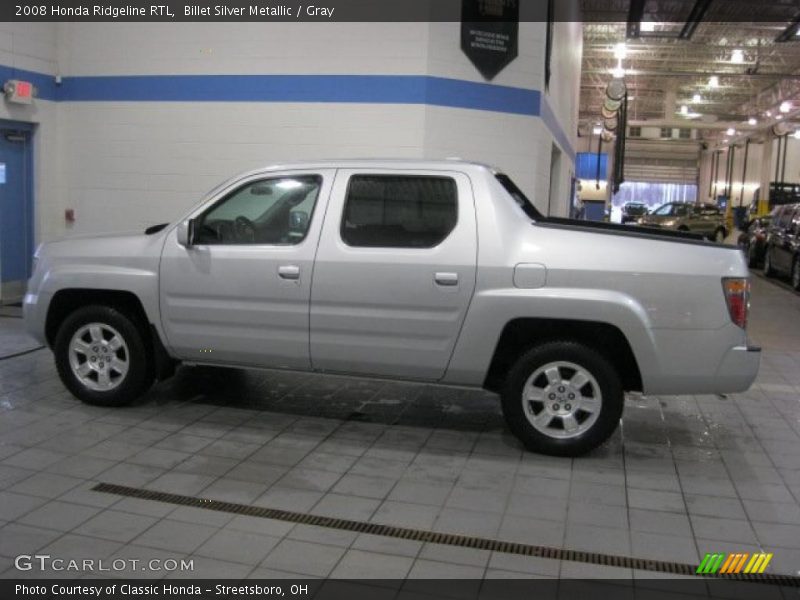 Billet Silver Metallic / Gray 2008 Honda Ridgeline RTL