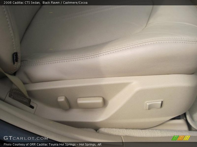 Black Raven / Cashmere/Cocoa 2008 Cadillac CTS Sedan