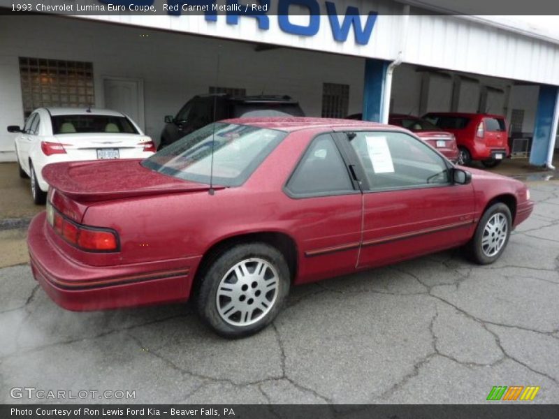 Red Garnet Metallic / Red 1993 Chevrolet Lumina Euro Coupe