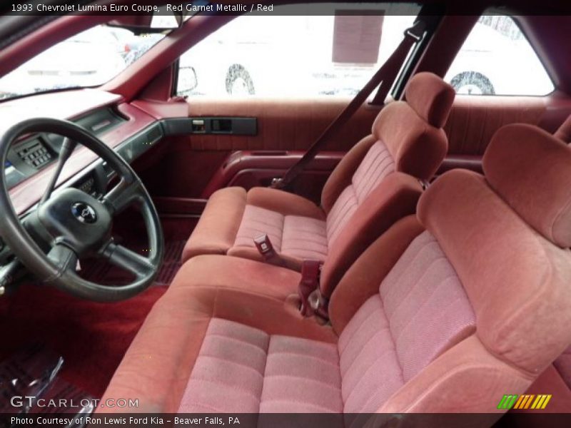  1993 Lumina Euro Coupe Red Interior