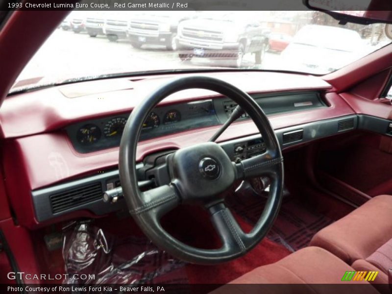 Red Interior - 1993 Lumina Euro Coupe 