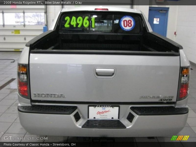 Billet Silver Metallic / Gray 2008 Honda Ridgeline RTL