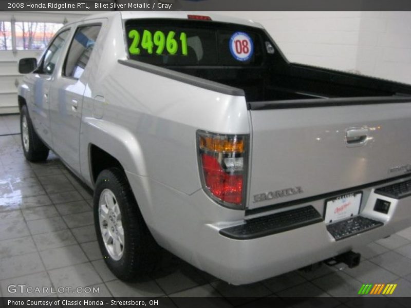 Billet Silver Metallic / Gray 2008 Honda Ridgeline RTL