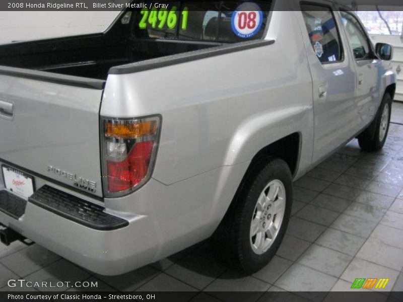 Billet Silver Metallic / Gray 2008 Honda Ridgeline RTL