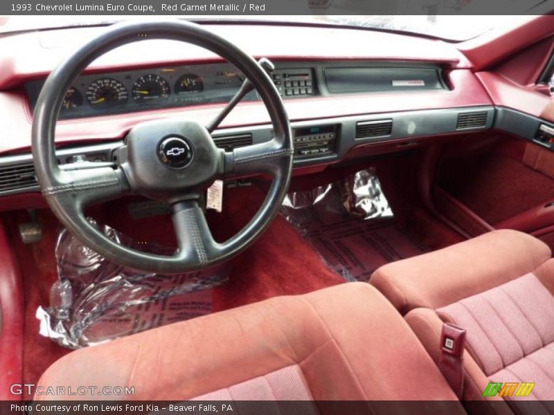 Red Interior - 1993 Lumina Euro Coupe 