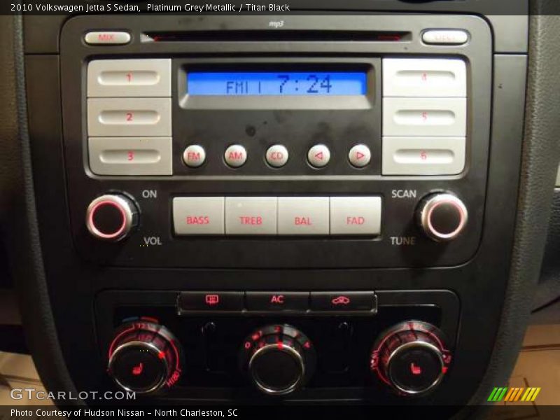 Platinum Grey Metallic / Titan Black 2010 Volkswagen Jetta S Sedan