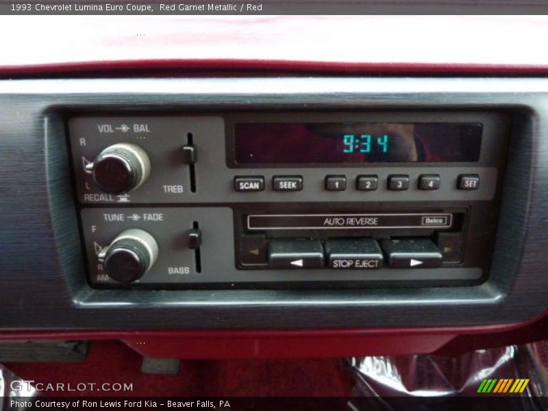Controls of 1993 Lumina Euro Coupe