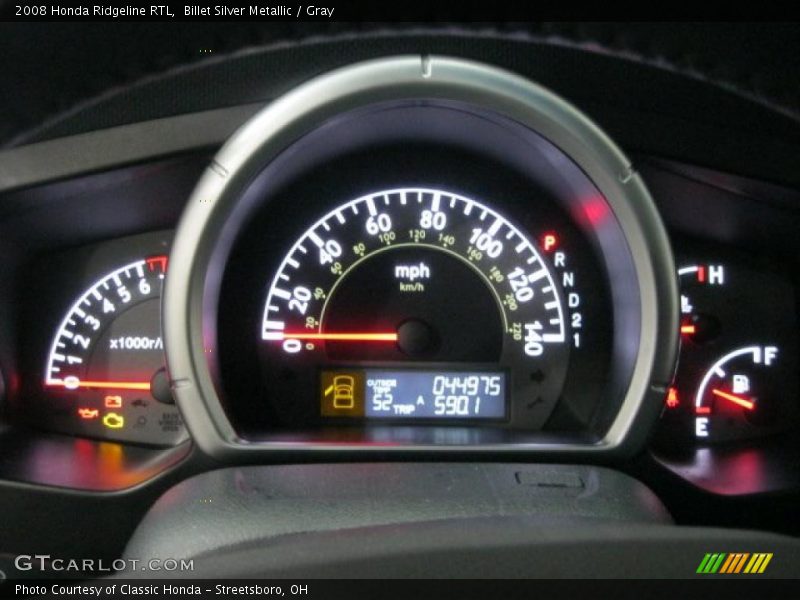 Billet Silver Metallic / Gray 2008 Honda Ridgeline RTL