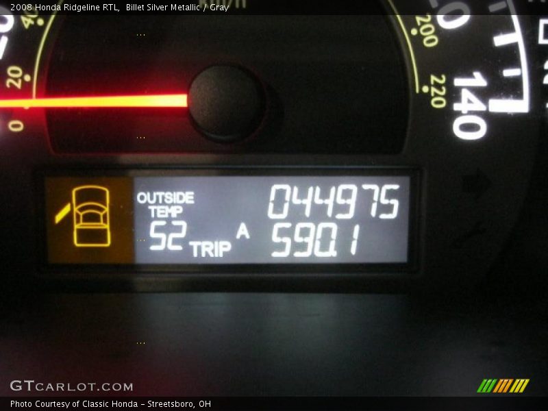 Billet Silver Metallic / Gray 2008 Honda Ridgeline RTL