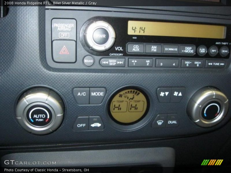 Billet Silver Metallic / Gray 2008 Honda Ridgeline RTL