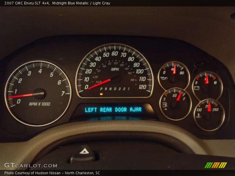 Midnight Blue Metallic / Light Gray 2007 GMC Envoy SLT 4x4