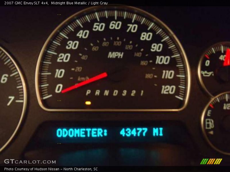 Midnight Blue Metallic / Light Gray 2007 GMC Envoy SLT 4x4