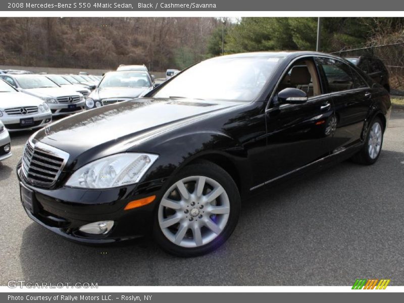 Black / Cashmere/Savanna 2008 Mercedes-Benz S 550 4Matic Sedan